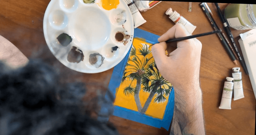 Carnaúba Radiante - Gouache Painting