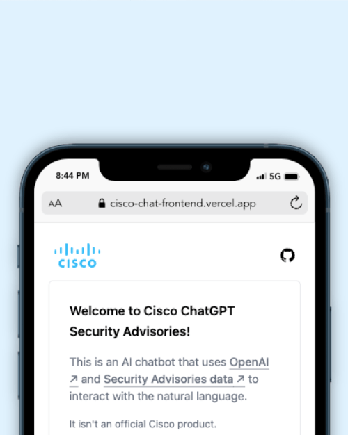 Cisco ChatGPT Security Advisories
